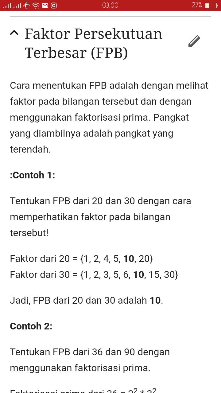 Fpb Dari 30 Dan 40 Adalah Get Images