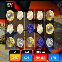 Bitcoin Slot Machine Affiche
