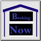 Hotel reservation "Booking Now Zeichen