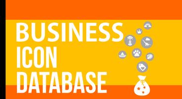Business Icon Database Affiche