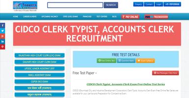 CIDCO CLERK TYPIST ACCOUNTS CLERK RECRUITMENT FREE Affiche