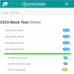 CSCS Mock Test App