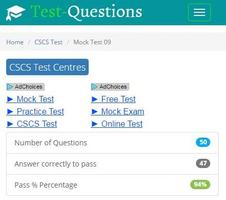 CSCS Mock Test App الملصق