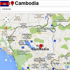 Cambodia mapas ícone