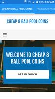 Cheap 8 Ball Pool Coins Affiche