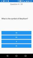 Chemical Elements and Periodic Table: Symbols Quiz Affiche