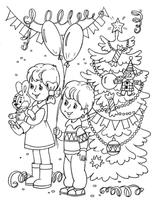 Christmas Coloring poster