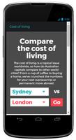 برنامه‌نما Cities Comparison & Cost of Living عکس از صفحه
