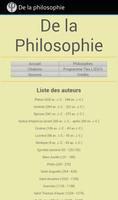 Poster De la Philosophie