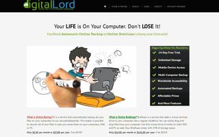 DigitalLord Online Backup Cartaz