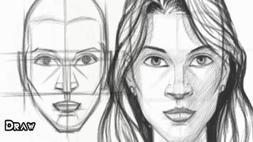 Learn to Draw Face imagem de tela 1