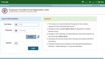 EPF india Member Passbook  check balance contribut capture d'écran 1