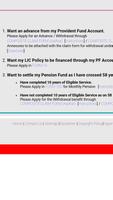 EPF Withdrawal Form Online screenshot 1