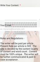 Earn Money Content Writing Affiche