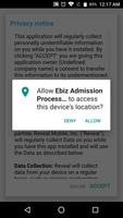 Ebiz Admission Process Form capture d'écran 2