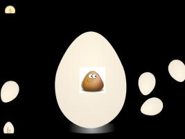 Egg Crack Pou Affiche