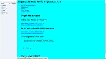 Engelsiz-Android Mobil screenshot 1