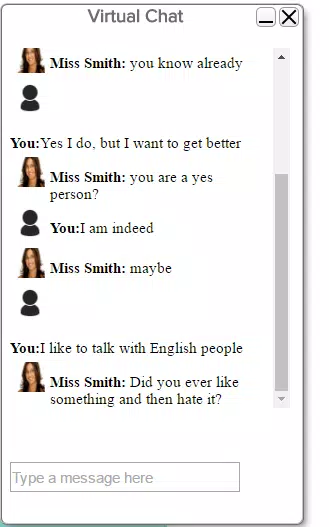 English teacher chat