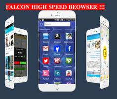 Falcon Browser Super Fast & High Speed Browser ! تصوير الشاشة 1