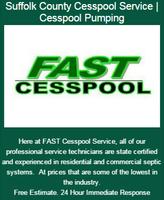 Fast Cesspool Service الملصق