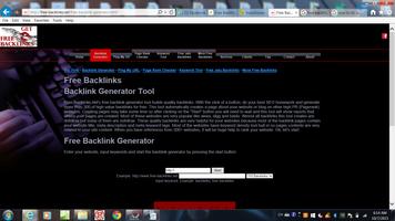 Free Backlinks Generator ภาพหน้าจอ 2