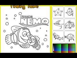 Coloring Fun Page Finding Nemo 海报