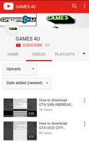 Games 4 U _ YouTube Channel capture d'écran 1