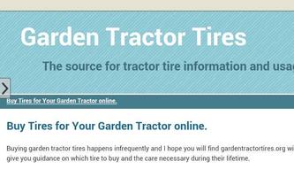 Garden Tractor Tires Affiche