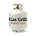 Gas Grill Propane Tank Zeichen