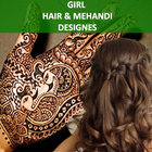 Girl Hair Style & Mehandi Designe Offline 2017 icon