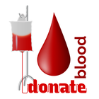 Blood donate online database-icoon