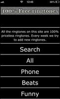 100% Free ringtones capture d'écran 1