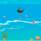 Grab funny fish icon