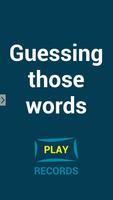 Guessing those words پوسٹر