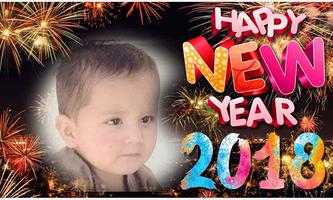 Happy New Year Sticker 2018 poster