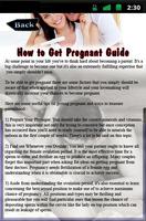 How to Get Pregnant Guide اسکرین شاٹ 3