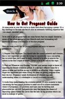 How to Get Pregnant Guide پوسٹر