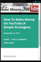 How To Make Money On YouTube اسکرین شاٹ 1