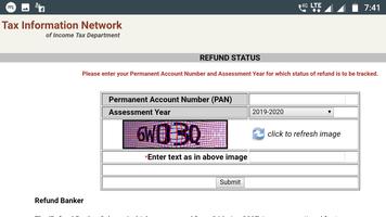 Income tax refund status checker الملصق