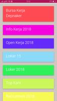 Info Kerja 2018 poster