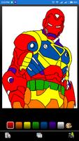 Super Avenger Ironboy Coloring screenshot 2