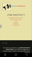 JTMK ShoutOut Admin اسکرین شاٹ 1