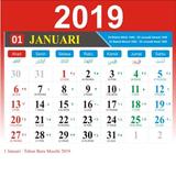 Kalender Indonesia Tahun 2019 simgesi