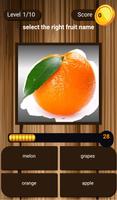 FRUIT NAME GAME FOR KIDS imagem de tela 2