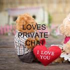 Lovers private chat-use chat with friends, family-icoon