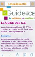 Le Guide des C.E screenshot 2
