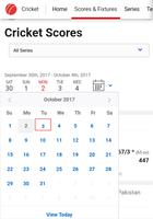 Live Cricket Scores capture d'écran 1