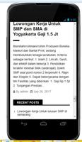 Lowongan Kerja Update Indonesia تصوير الشاشة 1