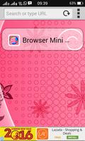 Browser Mini Pink penulis hantaran