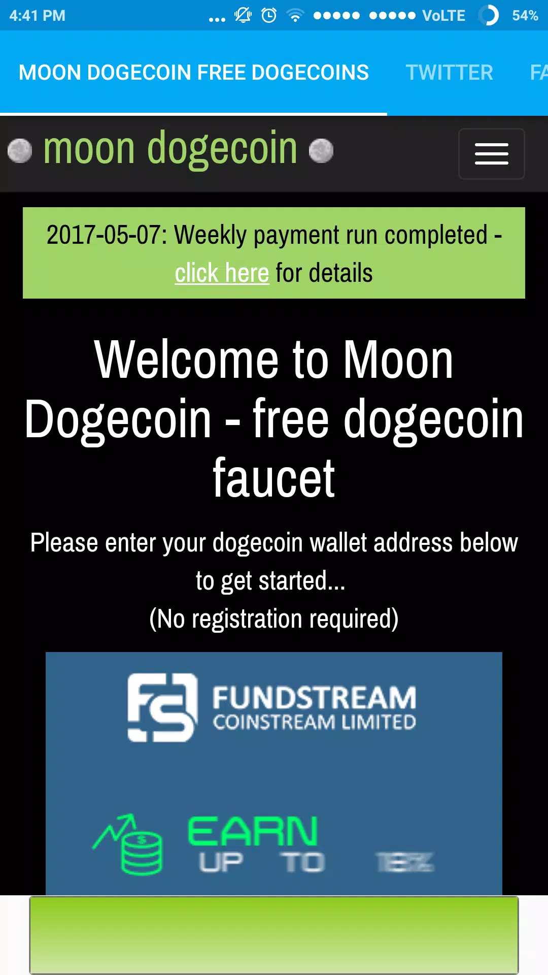 Moon Dogecoin Free Dogecoins APK للاندرويد تنزيل